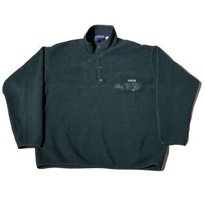 Patagonia Synchilla 1/4 Snap Button Fleece Forest Green XXL